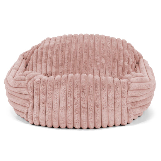 Zitzakfauteuil Sabine - Ultra Pluche Corduroy Stoffig Roze 01