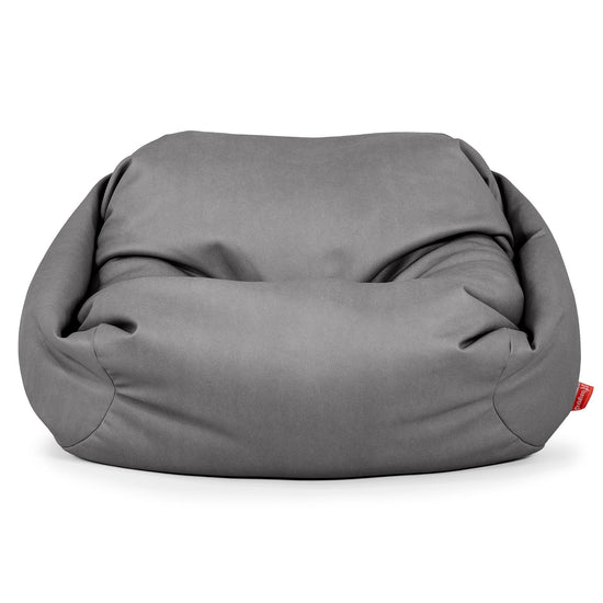 Zitzakfauteuil Sabine - Veganistisch Leer Grijs 02