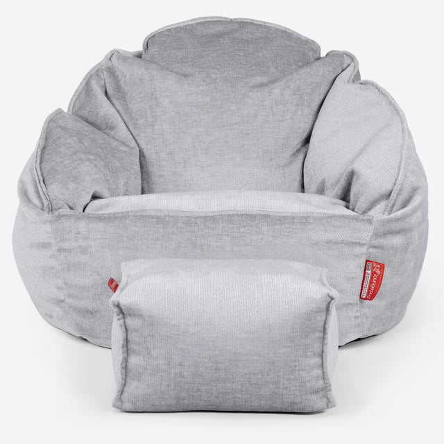 Zitzakstoel Bubble - Chenille Grijs 02