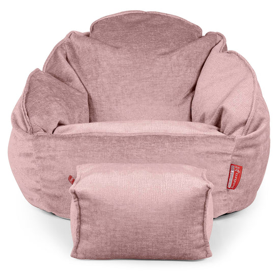 Zitzakstoel Bubble - Chenille Roze 02