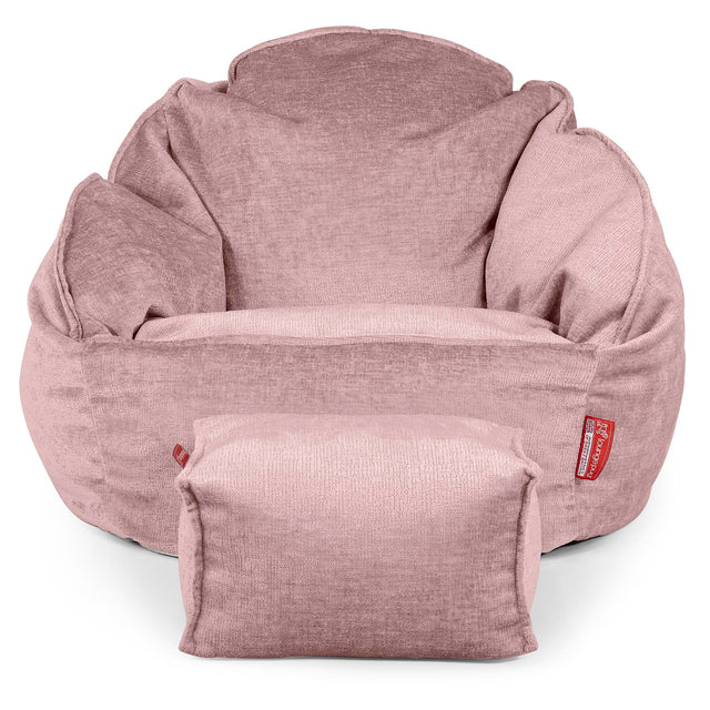 Zitzakstoel Bubble - Chenille Roze 02