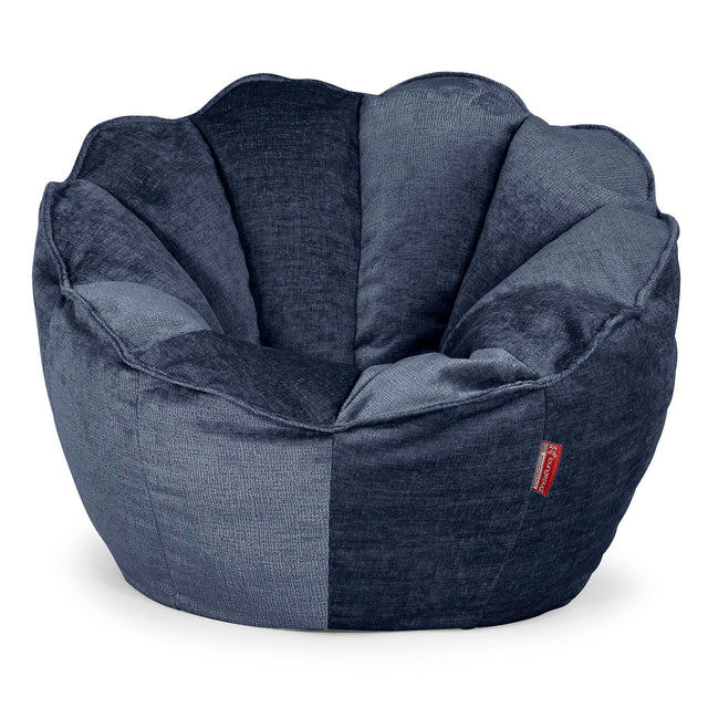 Zitzakstoel Natalia Sacco - Chenille Marineblauw 01