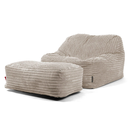 Zitzakstoel Sloucher - Corduroy Mink 01