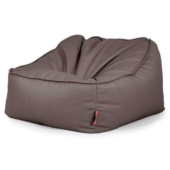 Zitzakstoel Sloucher - Veganistisch Leer Chocolade 03