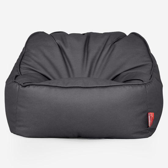 Zitzakstoel Sloucher - Veganistisch Leer Zwart 01