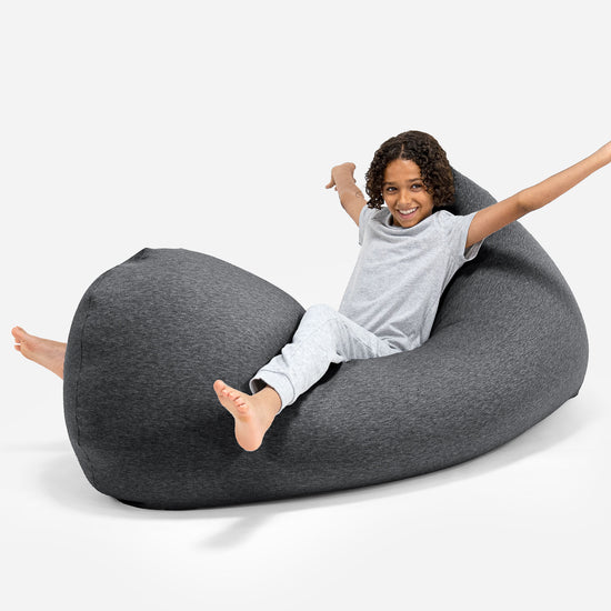 Zitzak Grande XL - Stretchy Katoen Graphite 05