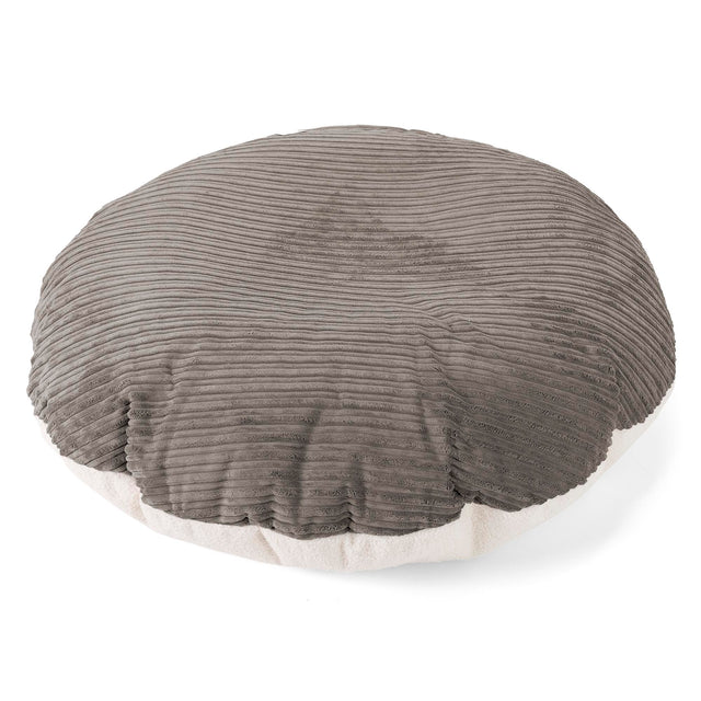 Flexforma Ronde Kinderzitzak als Vloerkussen 2-14 jaar - Boucle & Corduroy Graphite Grijs 01