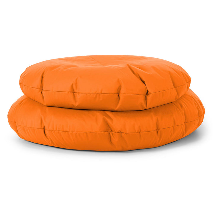 Flexforma Ronde Zitzak als Vloerkussen voor Volwassenen - Gemakkelijk Onderhoud Oranje 03