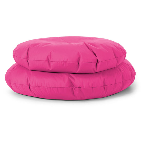 Flexforma Ronde Zitzak als Vloerkussen voor Volwassenen - Gemakkelijk Onderhoud Roze 03
