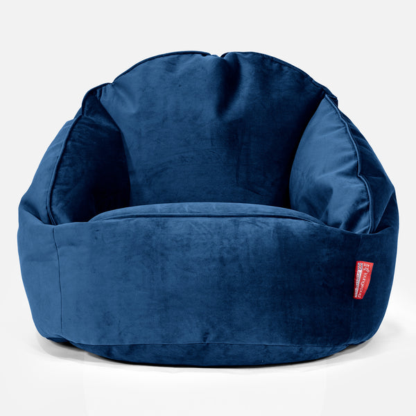Zitzakstoel Bubble - Fluweel Marineblauw 01