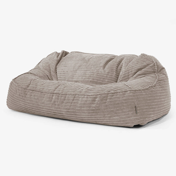 Oversized Zitzakbank Sloucher - Corduroy Beigegrijs 01