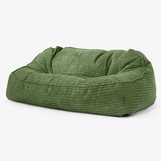 Oversized Zitzakbank Sloucher - Corduroy Bosgroen 01