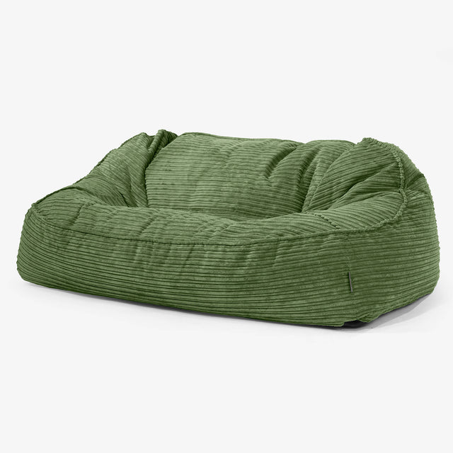 Oversized Zitzakbank Sloucher - Corduroy Bosgroen 01