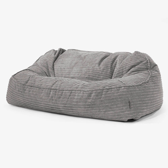 Oversized Zitzakbank Sloucher - Corduroy Graphite Grijs 01