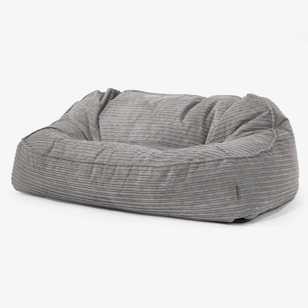 Oversized Zitzakbank Sloucher - Corduroy Graphite Grijs 01