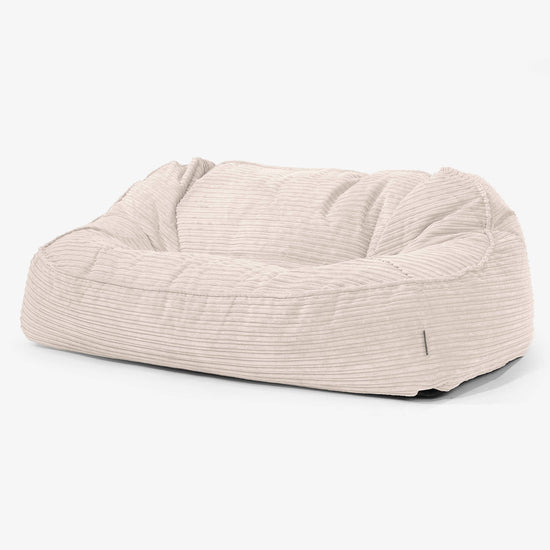 Oversized Zitzakbank Sloucher - Corduroy Ivoor 01
