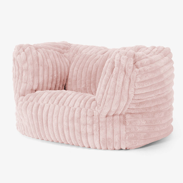 Albert Zitzak Fauteuil - Ultra Pluche Corduroy Stoffig Roze 03