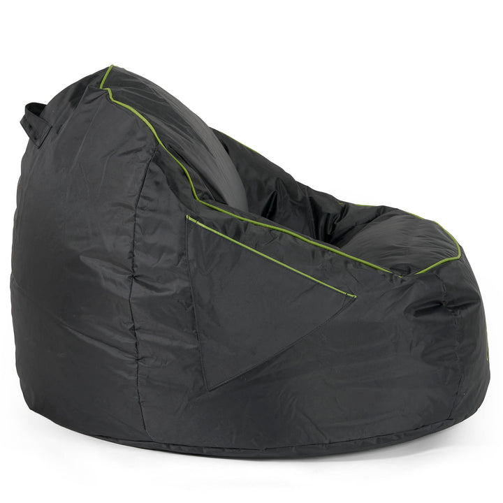 Egg Gamer Zitzak - Zwart / Groen 02