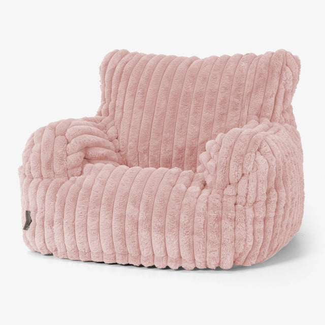 Josephine Zitzak Fauteuil - Ultra Pluche Corduroy Stoffig Roze 01