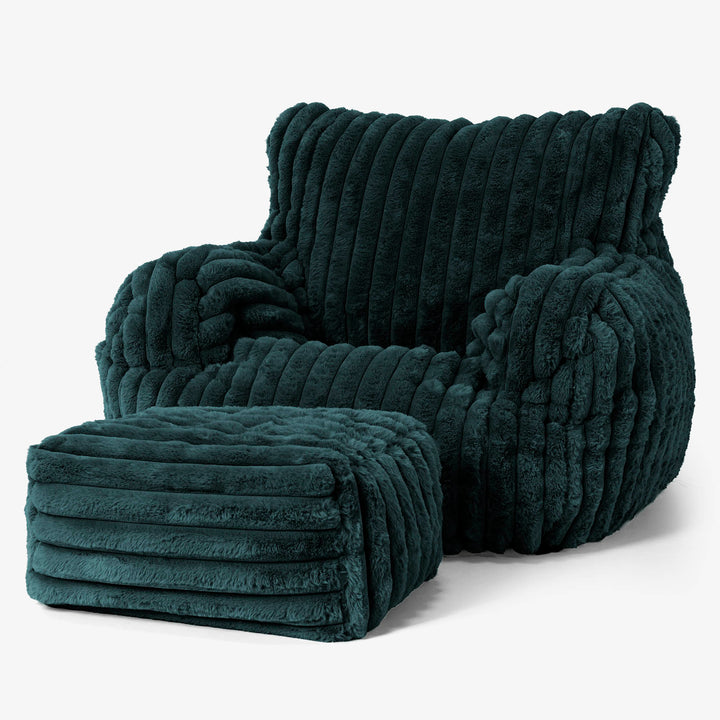 Josephine Zitzak Fauteuil - Ultra Pluche Corduroy Teal 02