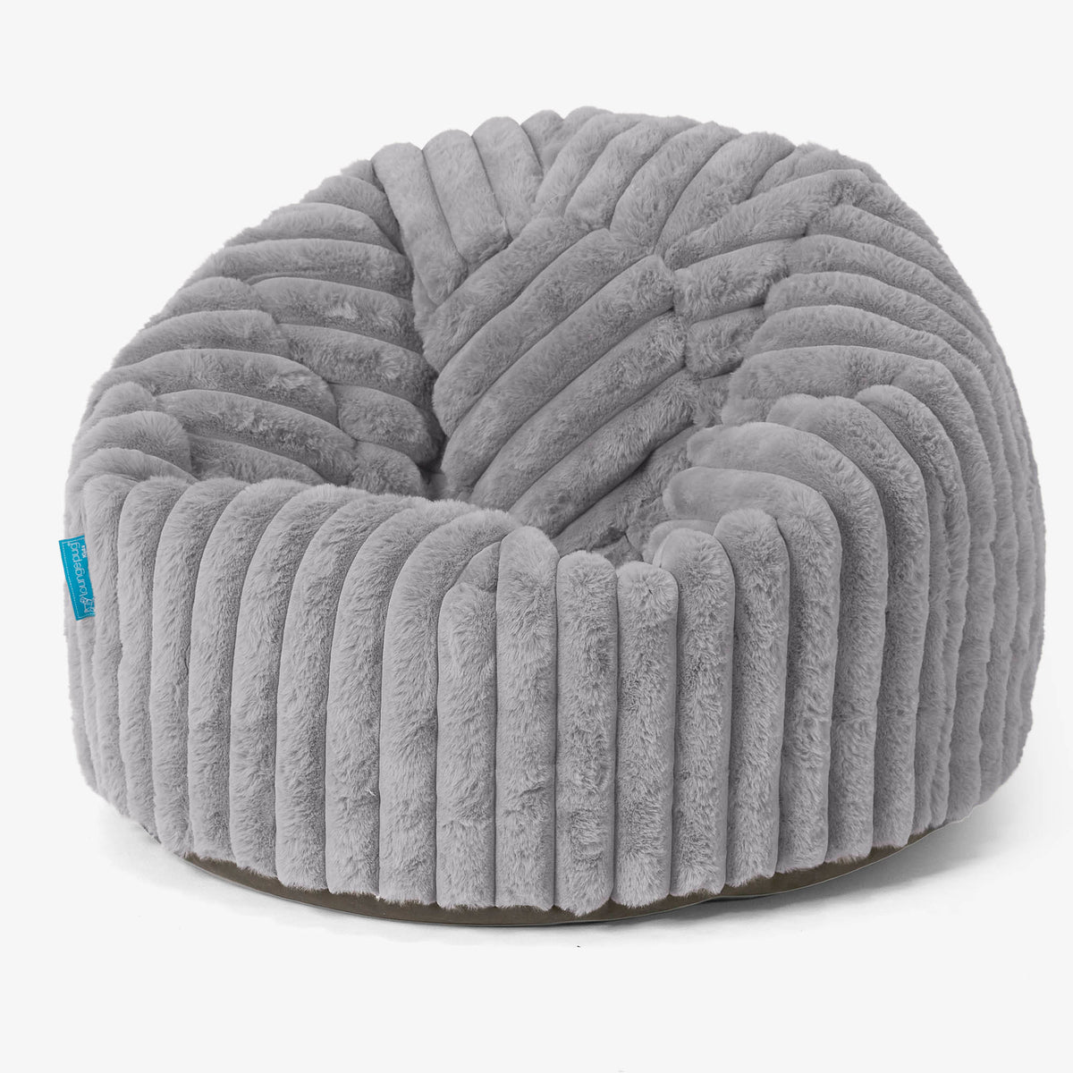 Lounge Pug, Kinderfauteuil Zitzakken, Poef, Corduroy Antraciet– Big Bertha Original NL
