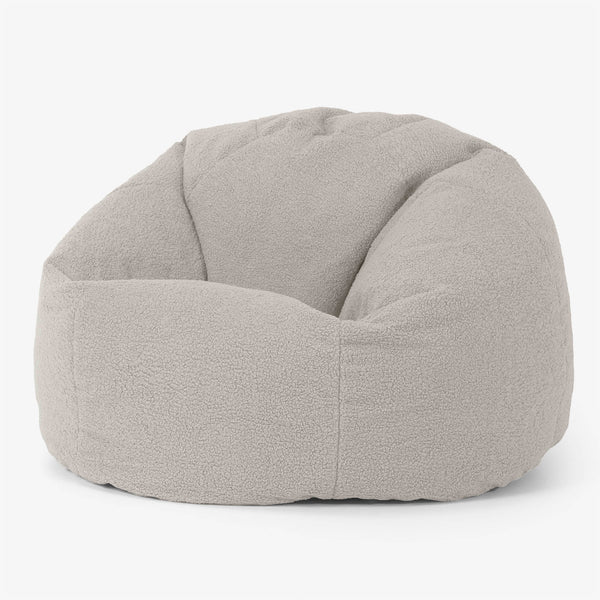 Klassieke Zitzak Stoel - Boucle Ivoor 01