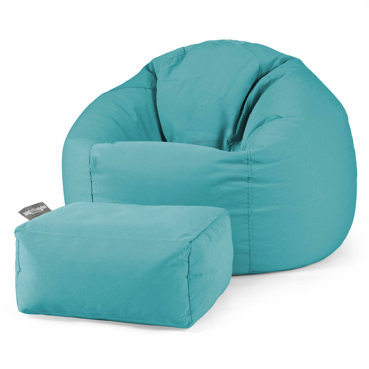 Klassieke Zitzak Stoel - Olefin Aqua 02