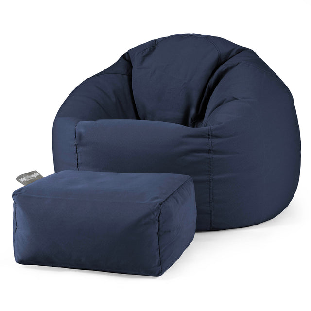 Klassieke Zitzak Stoel - Olefin Marineblauw 02