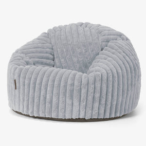 Klassieke Zitzak Stoel - Ultra Pluche Corduroy Eendenei Blauw