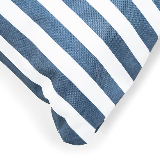 Kussenhoes Buiten 47 x 47cm - Marineblauw Gestreept 02