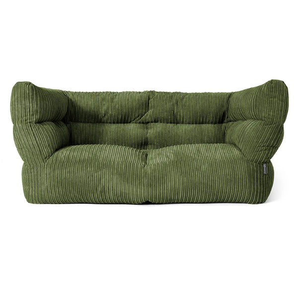 Louis 2-zitsbank Zitzak - Corduroy Bosgroen 01