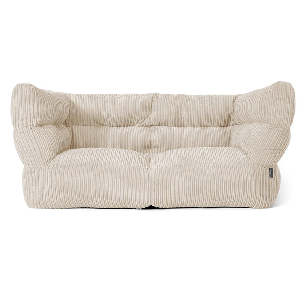 Louis 2-zitsbank Zitzak - Corduroy Crème 01