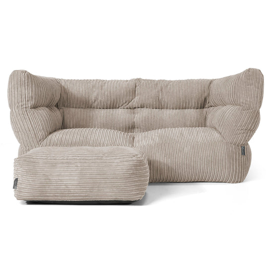 Louis 2-zitsbank Zitzak - Corduroy Mink 02
