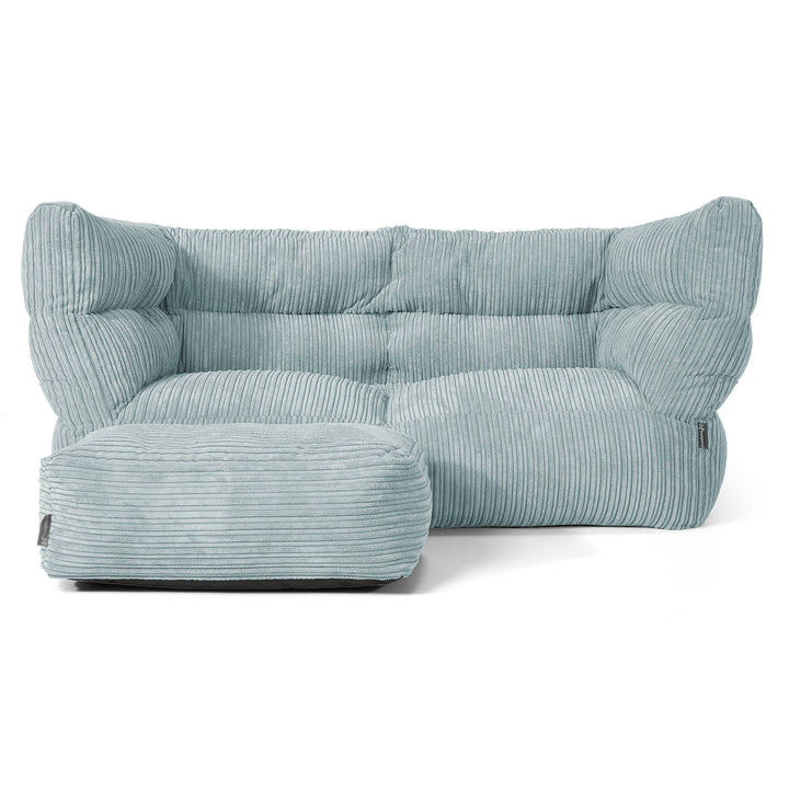 Louis 2-zitsbank Zitzak - Corduroy Mintgroen 02