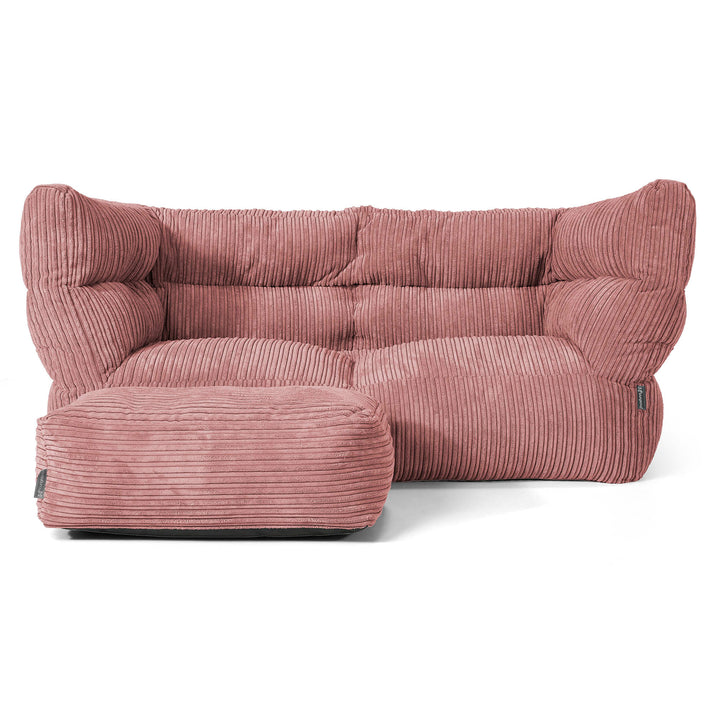 Louis 2-zitsbank Zitzak - Corduroy Perzik 02