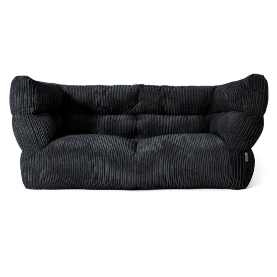 Louis 2-zitsbank Zitzak - Corduroy Zwart 01