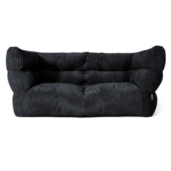 Louis 2-zitsbank Zitzak - Corduroy Zwart 01
