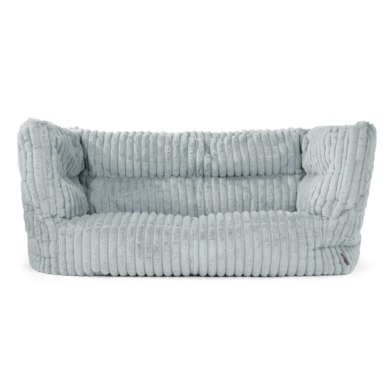 Louis 2-zitsbank Zitzak - Ultra Pluche Corduroy Eendenei Blauw 01