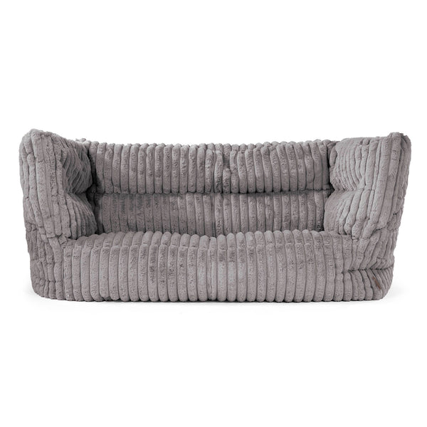 Louis 2-zitsbank Zitzak - Ultra Pluche Corduroy Grijs 01
