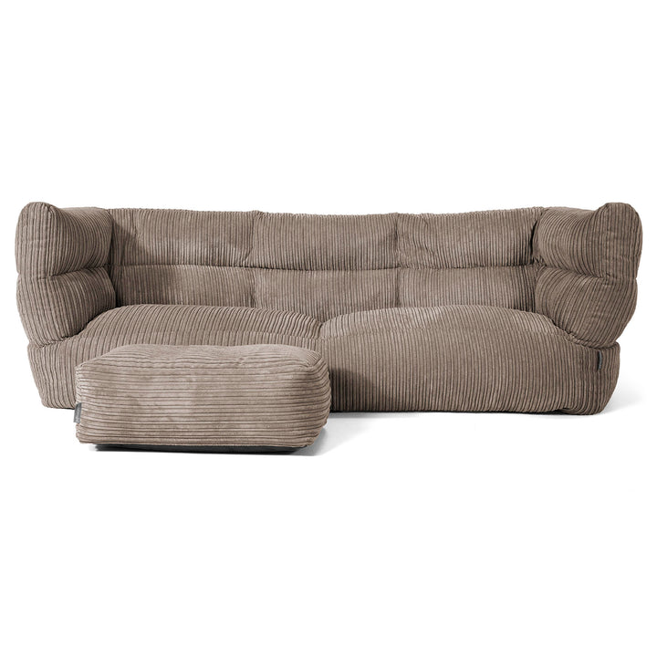 Louis 3-zitsbank Zitzak - Corduroy Beigegrijs 02