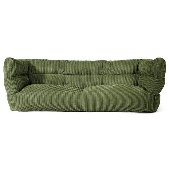 Louis 3-zitsbank Zitzak - Corduroy Bosgroen 01