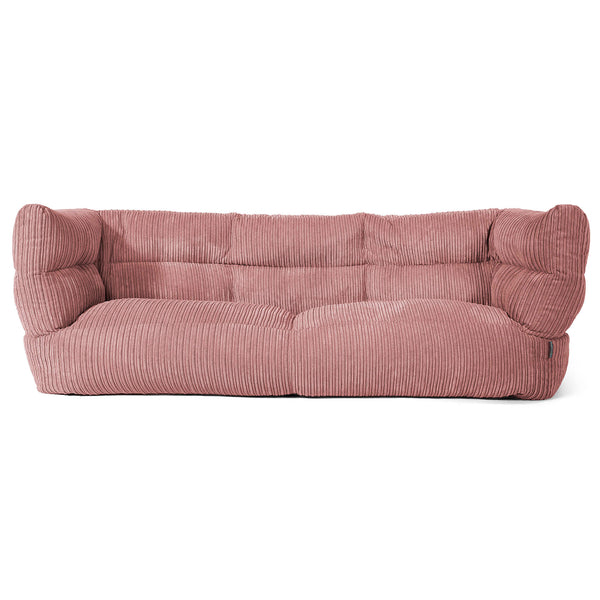 Louis 3-zitsbank Zitzak - Corduroy Perzik 01