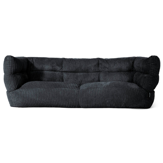 Louis 3-zitsbank Zitzak - Corduroy Zwart 01