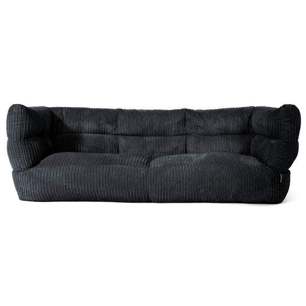 Louis 3-zitsbank Zitzak - Corduroy Zwart 01