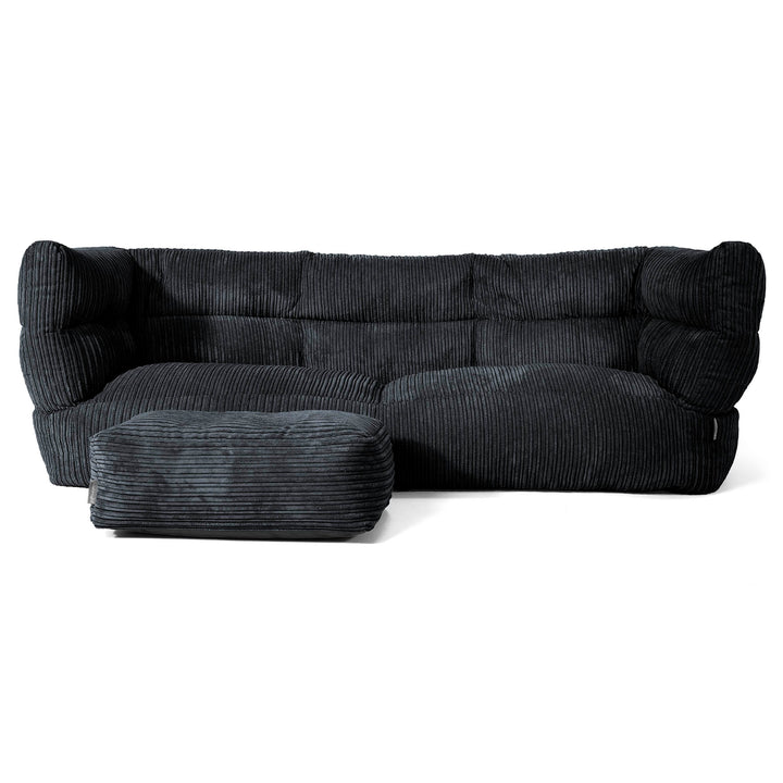 Louis 3-zitsbank Zitzak - Corduroy Zwart 02