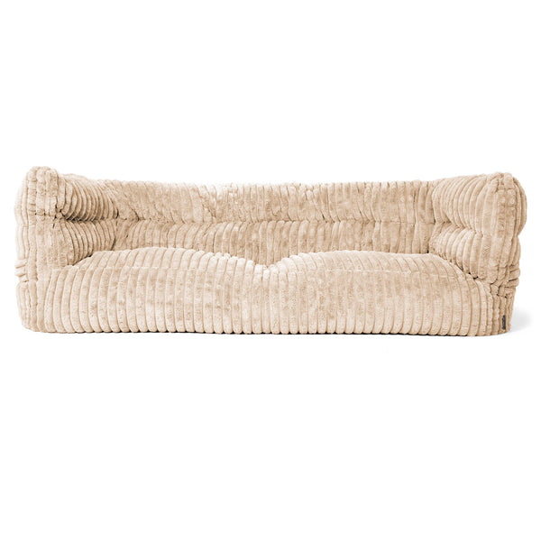 Louis 3-zitsbank Zitzak - Ultra Pluche Corduroy Crème 01