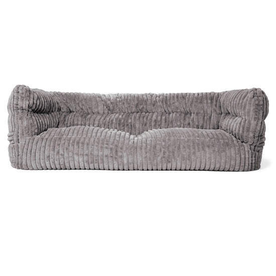 Louis 3-zitsbank Zitzak - Ultra Pluche Corduroy Grijs 01