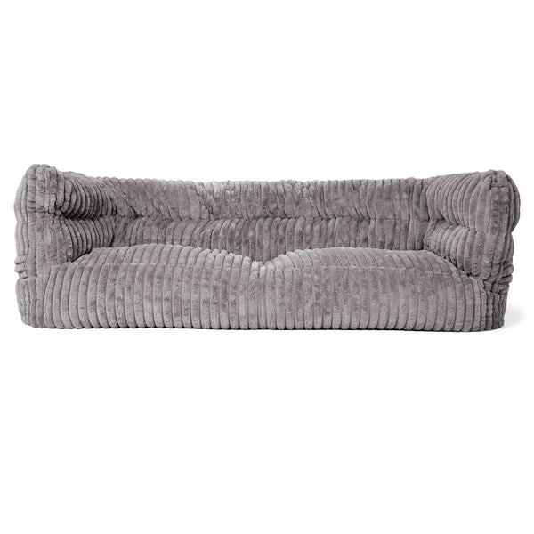 Louis 3-zitsbank Zitzak - Ultra Pluche Corduroy Grijs 01