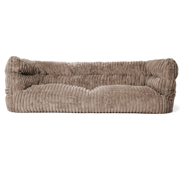 Louis 3-zitsbank Zitzak - Ultra Pluche Corduroy Mink 01