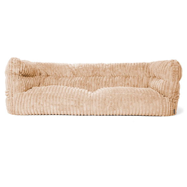 Louis 3-zitsbank Zitzak - Ultra Pluche Corduroy Perzik 01